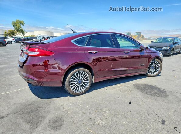 3FA6P0RU4HR408580 2017 FORD FUSION Бордовый Задняя правая четверть