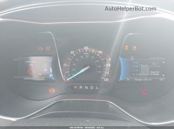 3FA6P0RU5HR371927 2017 FORD FUSION HYBRID Red Widok tylnych siedzeń