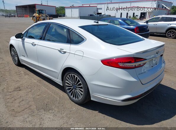 3FA6P0RU6JR133784 2018 FORD FUSION HYBRID White Հետևի ձախ