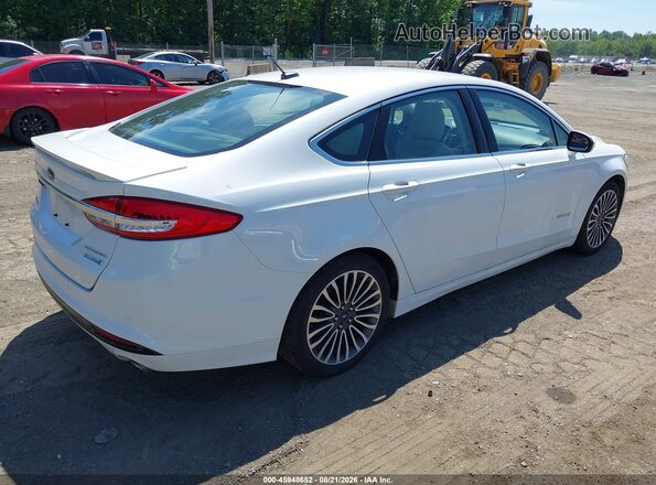 3FA6P0RU6JR133784 2018 FORD FUSION HYBRID White Հետևի աջ