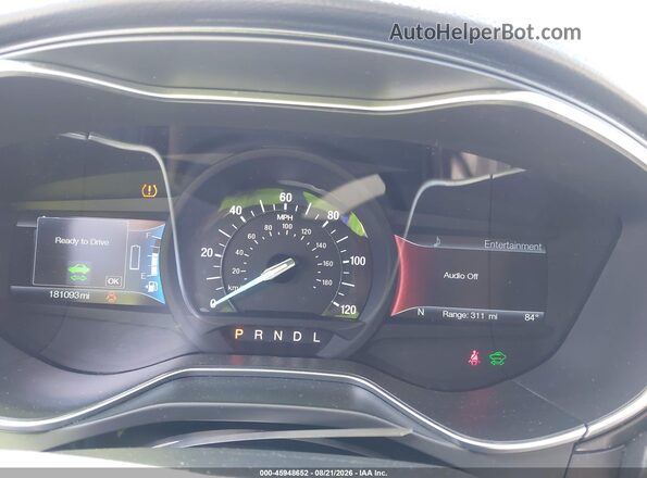 3FA6P0RU6JR133784 2018 FORD FUSION HYBRID White Հետևի նստատեղերի տեսք