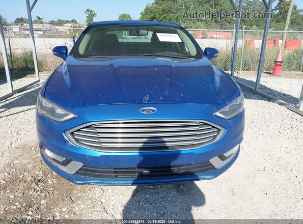3FA6P0RU6JR194164 2018 FORD FUSION HYBRID Blue Սարքավորումների վահանակի տեսք