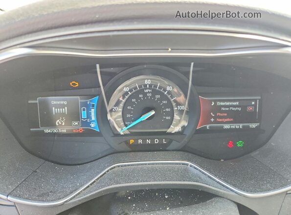3FA6P0RU7GR203866 2016 FORD FUSION White Вид щитка приладів