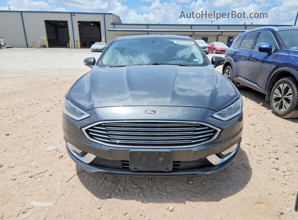 3FA6P0RU7JR128139 2018 FORD FUSION Gray Front view