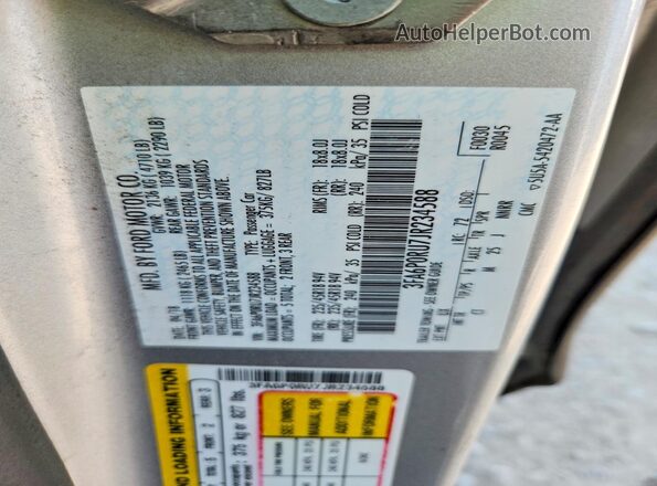 3FA6P0RU7JR234588 2018 FORD FUSION Silver Շարժիչի բաժամունքի տեսք
