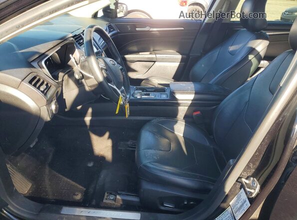 3FA6P0RU8KR223777 2019 FORD FUSION Черный Вид салона спереди