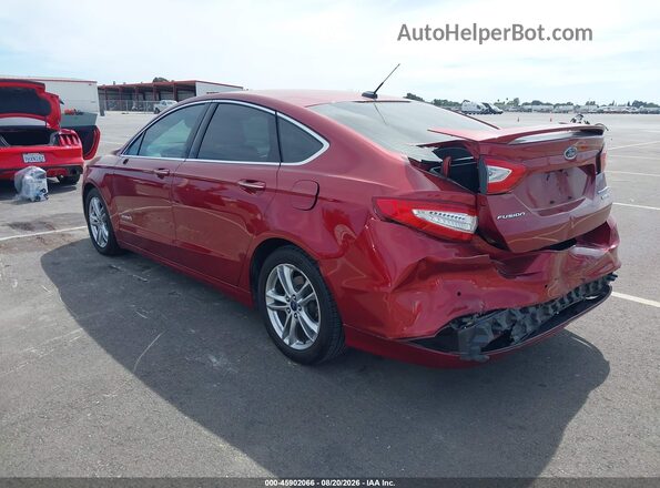 3FA6P0RUXGR282434 2016 FORD FUSION HYBRID Красный Задняя левая четверть