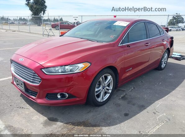 3FA6P0RUXGR282434 2016 FORD FUSION HYBRID Красный Передняя левая четверть