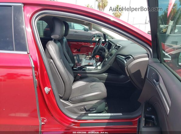 3FA6P0RUXGR282434 2016 FORD FUSION HYBRID Красный Вид салона спереди