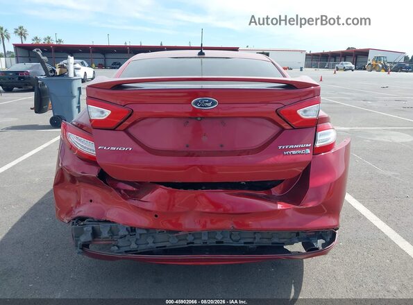 3FA6P0RUXGR282434 2016 FORD FUSION HYBRID Красный 