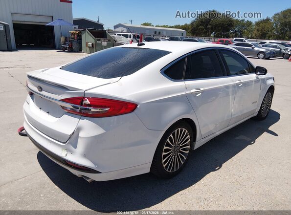 3FA6P0RUXHR182352 2017 FORD FUSION HYBRID White Tył prawy