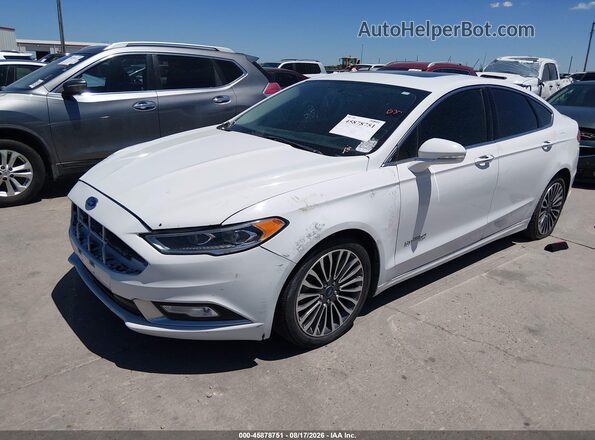 3FA6P0RUXHR182352 2017 FORD FUSION HYBRID White Przód lewy