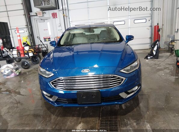 3FA6P0RUXHR383992 2017 FORD FUSION HYBRID Blue Vista del cuadro de instrumentos