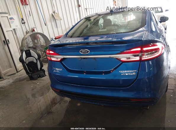 3FA6P0RUXHR383992 2017 FORD FUSION HYBRID Blue 