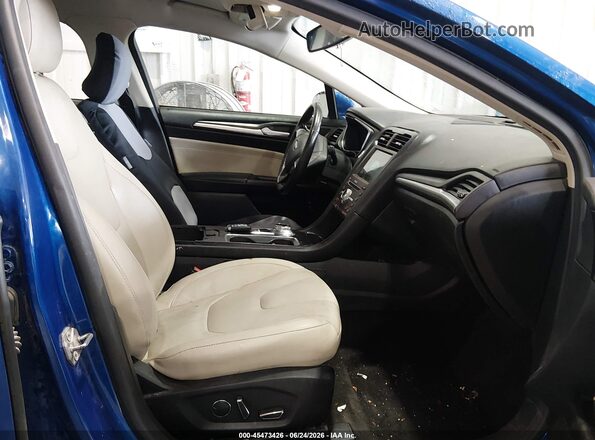 3FA6P0RUXHR383992 2017 FORD FUSION HYBRID Blue Vista interior delantera