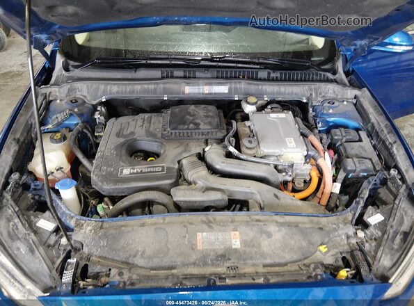 3FA6P0RUXHR383992 2017 FORD FUSION HYBRID Blue Vista trasera