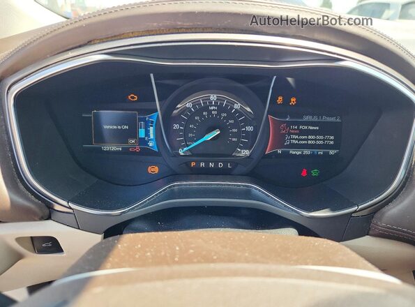 3FA6P0SU1HR350549 2017 FORD FUSION Угольный Вид щитка приборов