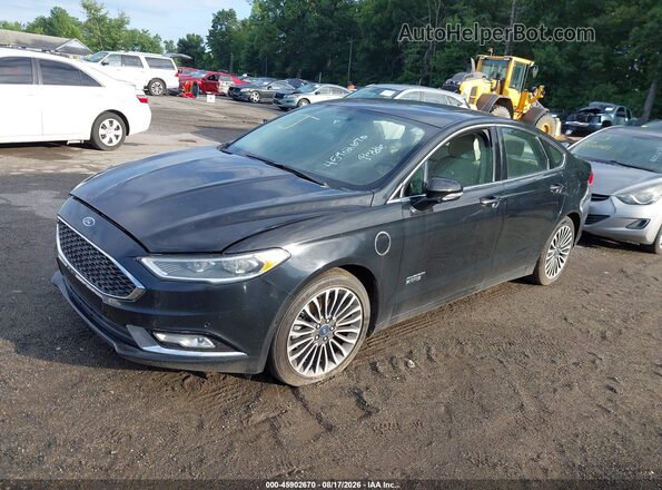 3FA6P0SU2HR409768 2017 FORD FUSION ENERGI Black წინა მარცხენა ხედი სამი მეოთხედიდან