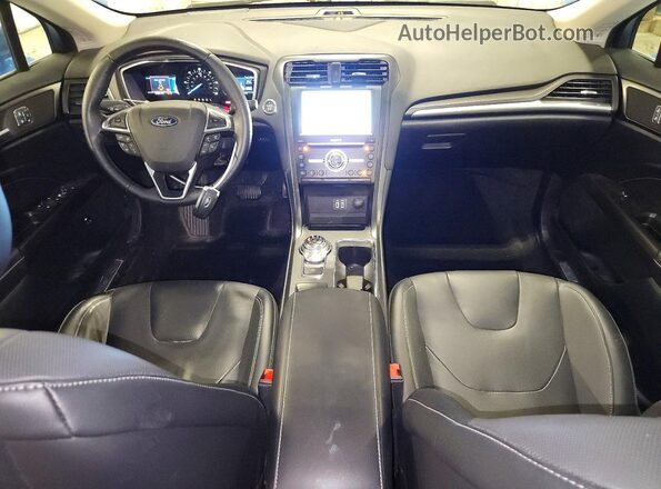 3FA6P0SU7LR126887 2020 FORD FUSION Blue Dashboard view