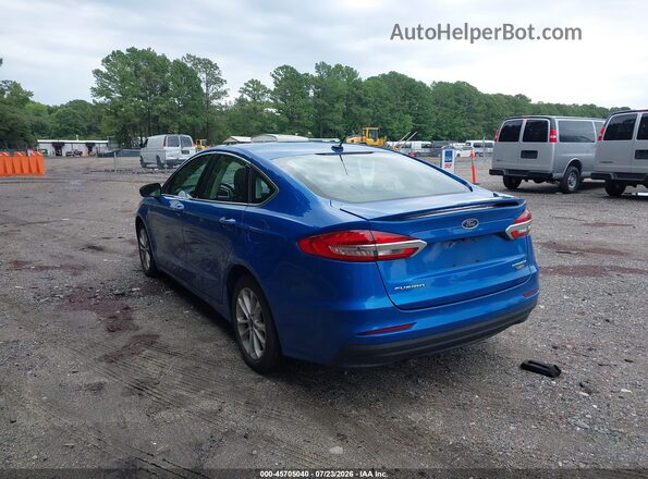 3FA6P0SU7LR244874 2020 FORD FUSION Blue Tył lewy