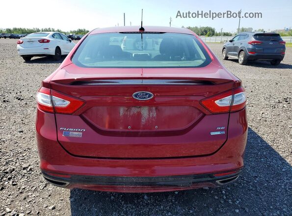 3FA6P0T90GR347229 2016 FORD FUSION Red Հետևի տեսք