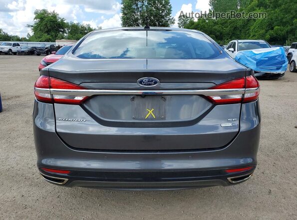 3FA6P0T90HR361598 2017 FORD FUSION Gray Widok z tyłu