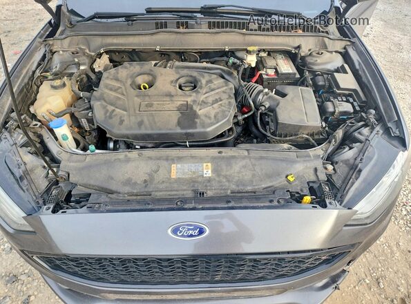 3FA6P0T91HR317092 2017 FORD FUSION Серый Вид задней части салона
