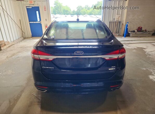 3FA6P0T91HR401705 2017 FORD FUSION Черный Вид сзади