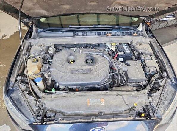 3FA6P0T91HR401705 2017 FORD FUSION Черный Вид задней части салона