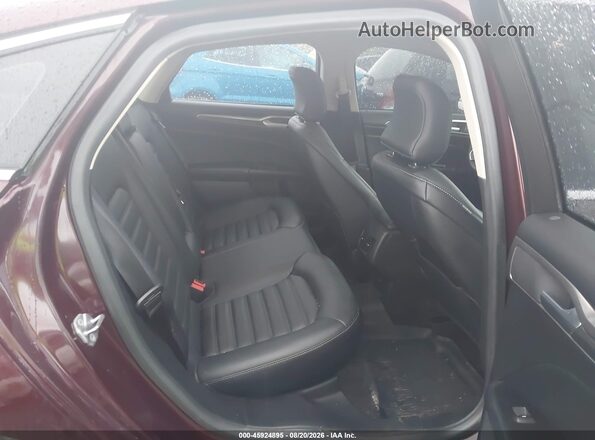 3FA6P0T91JR190589 2018 FORD FUSION Maroon Vista de la etiqueta del VIN