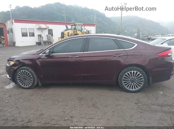 3FA6P0T91JR190589 2018 FORD FUSION Maroon Vista interior de 360 grados
