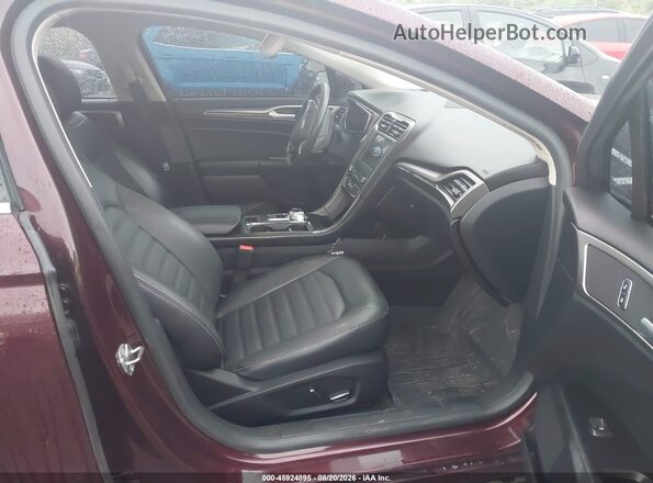 3FA6P0T91JR190589 2018 FORD FUSION Maroon Vista interior delantera