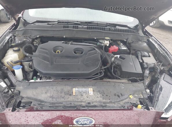 3FA6P0T91JR190589 2018 FORD FUSION Maroon Vista trasera