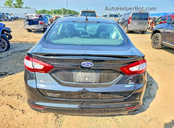 3FA6P0T92GR175611 2016 FORD FUSION Black Rear view
