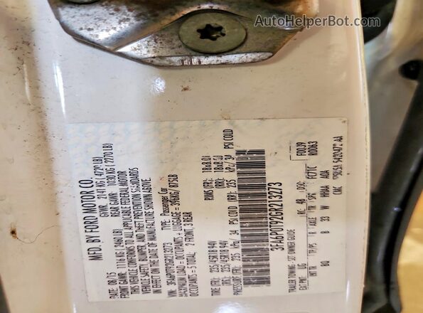 3FA6P0T92GR213273 2016 FORD FUSION White Вид підкапотного простору
