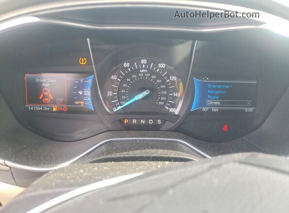 3FA6P0T92GR256608 2016 FORD FUSION Burgundy ხელსაწყოთა პანელის ხედი