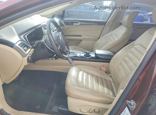 3FA6P0T92GR256608 2016 FORD FUSION Burgundy წინა სალონის ხედი