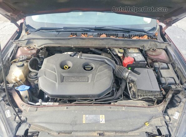 3FA6P0T92GR256608 2016 FORD FUSION Burgundy უკანა სალონის ხედი