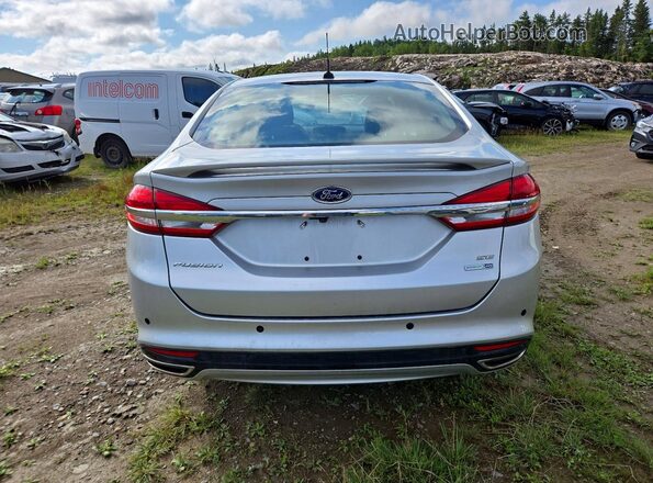 3FA6P0T93JR263963 2018 FORD FUSION Gray Вид ззаду