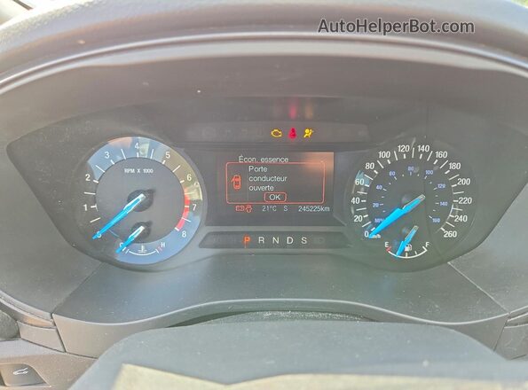 3FA6P0T93JR263963 2018 FORD FUSION Gray Вид щитка приладів
