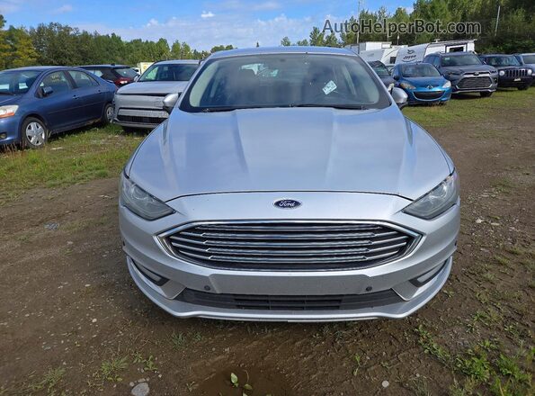 3FA6P0T93JR263963 2018 FORD FUSION Gray Вид спереду