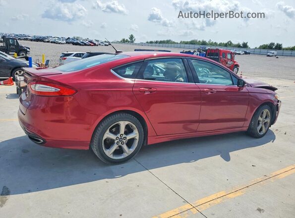 3FA6P0T94GR298858 2016 FORD FUSION Burgundy Задня права чверть