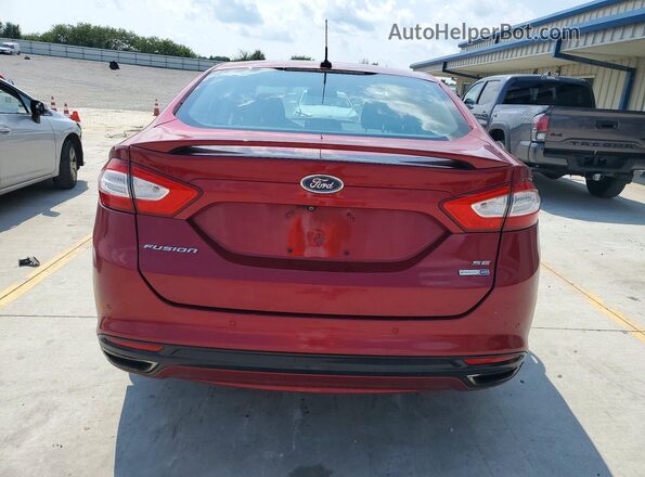 3FA6P0T94GR298858 2016 FORD FUSION Burgundy Вид ззаду