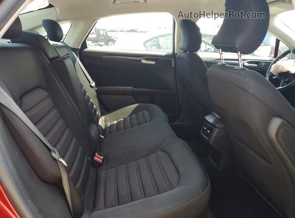 3FA6P0T94GR298858 2016 FORD FUSION Burgundy Вид задніх сидінь