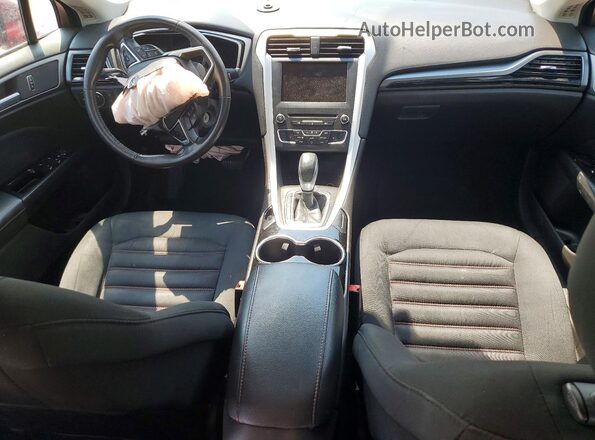 3FA6P0T94GR298858 2016 FORD FUSION Burgundy Вид панелі приладів