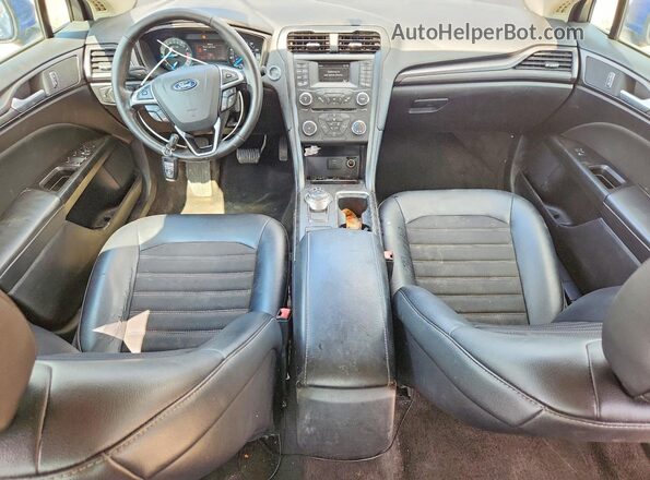 3FA6P0T94JR220278 2018 FORD FUSION Blue Dashboard view