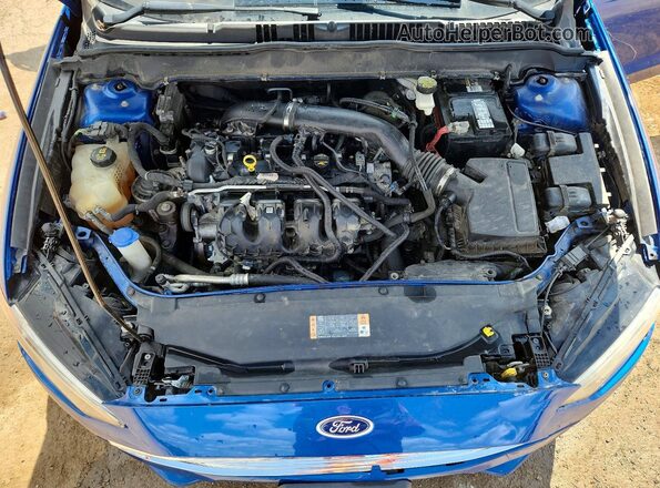 3FA6P0T94JR220278 2018 FORD FUSION Blue Rear interior view