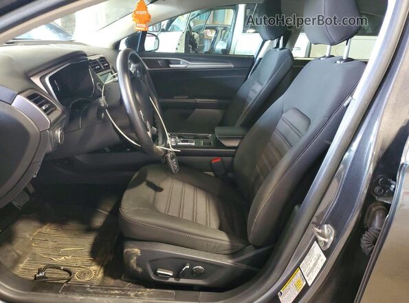 3FA6P0T94LR248939 2020 FORD FUSION Black წინა სალონის ხედი