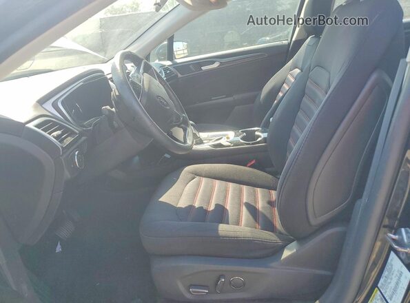 3FA6P0T95GR377648 2016 FORD FUSION Black Вид салону спереду