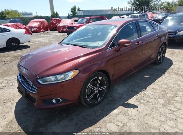 3FA6P0T96GR230898 2016 FORD FUSION Burgundy Առջևի ձախ երեք քառորդ տեսարան